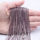 10 mètres couleurs verre strass chaîne à garniture fermée soutiens-gorge argent artisanat couture artisanat