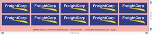 Freighcorp Logo - Generic Decals - HO (1/87) N (1/160) - Water Decal - Picture 1 of 3