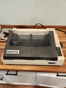 Star Gemini 10X Dot Matrix 9pin Printer Vintage - Picture 1 of 17