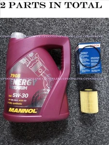 FORD FIESTA MK7 TDCi diésel kit de servicio bosch piezas 5w30 aceite + filtro aceite 2008-17 - Imagen 1 de 1