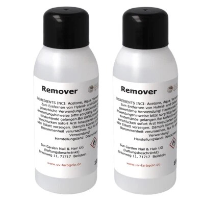 Soak Off Remover 2x100ml - Nagellackentferner für UV Nagellacke und Hybrid Lack - Bild 1 von 4