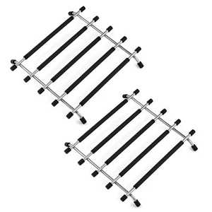 topfuntersetzer Metall 2 pcs - schwarz Küchenarbeitsplatte Schutz topfunterse... - Bild 1 von 8