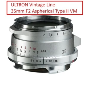 Voigtlander ULTRON Vintage Line 35mm F2 Aspherical TypeII VM SILVER - Picture 1 of 9