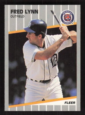 1989 Fleer #138 Fred Lynn Detroit Tigers - Image 1 of 2
