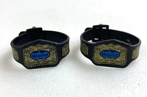 WWF World Tag Team Championship Title Belt Set di 2 accessori figure Jakks anni 90 - Foto 1 di 2