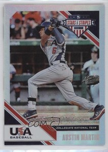 2020 Panini USA Baseball Stars & Stripes Longevity Platinum /10 Austin Martin #6