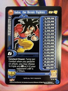 Goku, the Heroic Fighter #75 - Dragon Ball Z/GT - Limited - DBZ CCG TCG Score - Picture 1 of 2