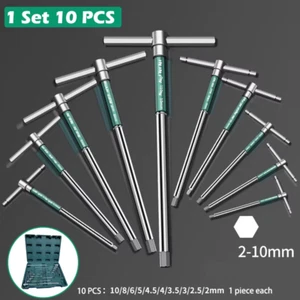 10 PCS 2-10Mm T Type Hex Torque Wrench Mechanical Workshop Hand Tools High Speed - Picture 1 of 13