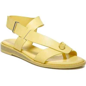 Franco Sarto Glenni 2 gelbe Slingback Leder Obermaterial Sandalen US 7 M EUR 37 NEU - Bild 1 von 8