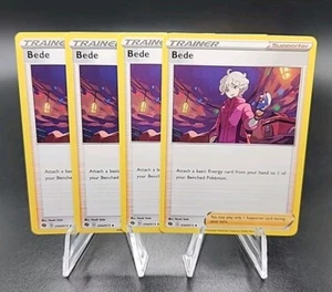 4x Pokemon Bede Playset Trainer Card 050/073 Sword Shield Champion's Path - Picture 1 of 1