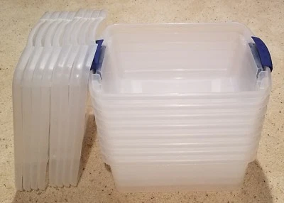 STERILIte 19240410 - LOT of 8 -15 Quart Latch Boxes - 16-1/2" x 13" x 6-5/8" - Image 1 of 2