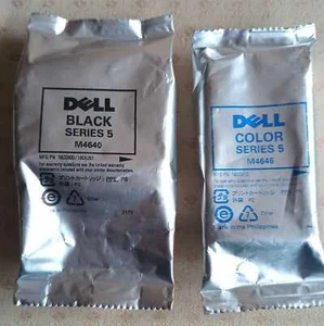 2x Original Dell M4640 Schwarz M4646 Farbig tintenpatronen, DE-Kostenlos versand - Photo 1/5