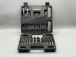 HSS Bohrer und Bit Set 45-tlg. im Koffer Holzbohrer Schraubendreherbits Metall ! - Bild 1 von 6