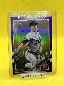 2021 TOPPS CHROME UPDATE TARIK SKUBAL Detroit Tigers PURPLE REFRACTOR RC ROOKIE - Bild 1 von 4