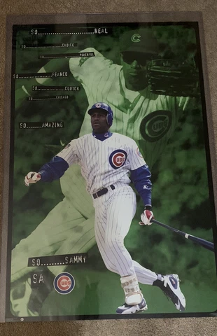 Rare MLB Chicago Cubs Sammy Sosa Poster 23in X 35in Cover
