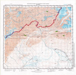 Kirgisische topografische Karten - SHAYKHLY (China) 1:200 000, Hrsg. 2002 - Bild 1 von 5