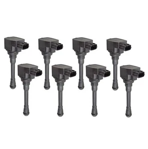 Hitachi OEM Set of 8 Rear Ignition Coils Kit For Nissan Titan XD 5.6L V8 - Picture 1 of 1