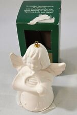 Vintage Goebel 1982 White Angel Bell Christmas Ornament Unpainted W/ Box