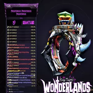 (PS/XBOX/PC) DIMINUTA TINA WONERLANDS ❗MODDED❗ Prosperous Prosperous Lvl 40 - Imagen 1 de 1