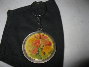Hallmark Marjolein Bastin Art Keyring Flowers & Paint Brushes - Picture 1 of 4