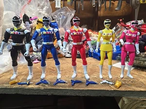 MMPR Power Rangers In Space Legacy Collection Set Of 5 Figures, Acc & BAF Parts - Picture 1 of 22