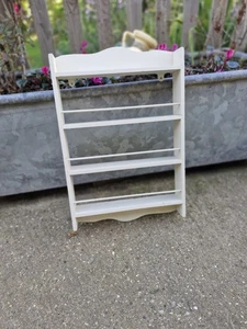 Ein Vintage Landhausstil Kiefer Küche Creme Kräuterregal Aufbewahrung - Bild 1 von 5
