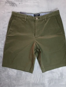 Banana Republic Aiden Shorts Men's 31 Stretch 10" Inseam Chino Camo Green Preppy - Picture 1 of 12