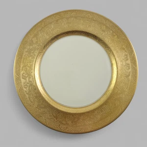 Plato de cena Heinrich & Co Selb Bavaria grabado en oro de 11" HC425 - Imagen 1 de 5