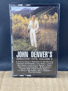 John Denver’s Greatest Hits Vol 2 CASSETTE, MULTIPLES SHIP FREE, SEE STORE!!! - Picture 1 of 4