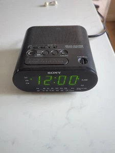Sony Dream Machine ICF-C218 AM FM Digital Alarm Clock Radio - Black. Works! - Picture 1 of 4