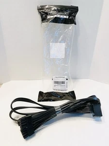 CableMod Basics C-Series 12VHPWR 90deg PCI-e Cable For Corsair 60cm - Picture 1 of 8