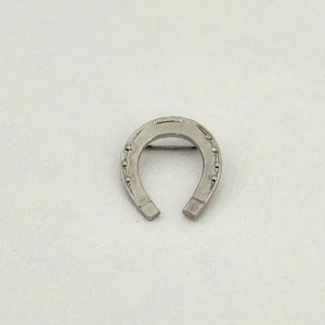 Vintage 925 Sterling Silber kleine Glückshufeisen Brosche Anstecknadel - Bild 1 von 7