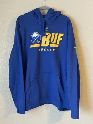 Men’s 3XL NWOT Buffalo Sabres Fanatics Authentic Pro Secondary Logo Hoodie Navy - Image 1 of 4