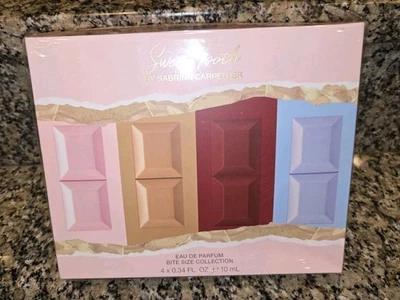 Juego de 4 cofres Sabrina Carpenter tamaño mordida eau de parfum 4 X 0,34 OZ Ea nuevo en caja Foto 1 de 4