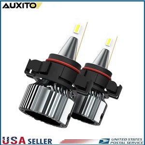 AUXITO PSX24W 2504 LED Fog Light Bulbs Xenon White 4000LM 6000K 100W Fanless Y - Picture 1 of 11