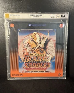 Blazing Saddles LaserDisc 1983 Warner HV Sealed Graded VMG 5.5 Mel Brooks - Picture 1 of 2