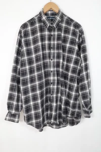 Camisa Ralph Lauren Blake a Cuadros Negra Blanca Para Hombre Talla XL De Colección - Imagen 1 de 12