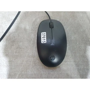 HP 125 TPA-L001M Optical Mouse Black Wired USB Scroll Wheel For Laptop, PC - Picture 1 of 11