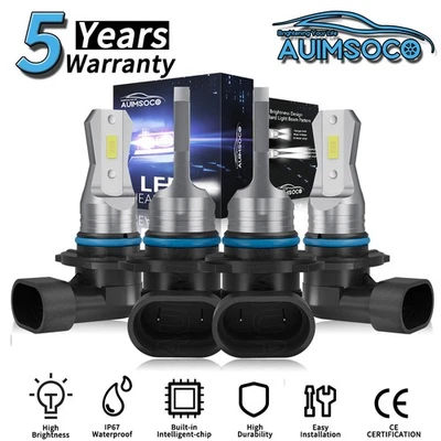 For Toyota Camry 1992-1996 2000-2006 LED Headlight Kit Bulbs High Low Beam 6500K - Imagen 1 de 4