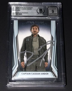 DIEGO LUNA Signed ANDOR 2021 STAR WARS MASTERWORK Beckett Authentic Autograph 9 - Picture 1 of 2