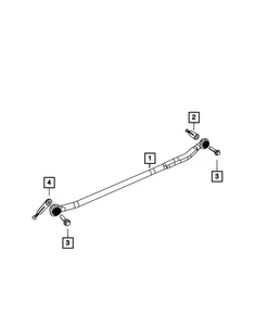 Genuine Mopar Front Track Bar 68223802AB - Picture 1 of 4