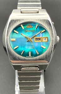 🇯🇵 RELOJ Mexicano Vintage Orient Automático TS 429 Madreperla Esfera Verde - Imagen 1 de 22
