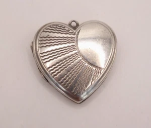 Vintage FM Silver Heart & Sun Locket - Sunshine Rays - 2 Picture - 925 4.43g - Picture 1 of 19