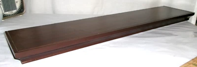 36" Floating Shelf Mahogany crown edge - Image 1 of 4