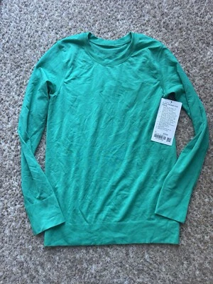 lululemon Women’s Swiftly Relaxed Long-Sleeve Shirt Size 2 Kelly Green - Image 1 of 4