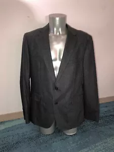 jolie veste stretch laine cachemire gris chiné HUGO BOSS taille 52 neuve - Picture 1 of 5