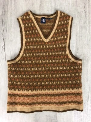 Suéter de Lana de Cordero Gap Niños Sin Mangas Cuello en V Suéter Niños Talla Pequeña Foto 1 de 4