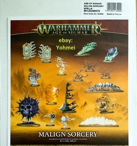 Malign Sorcery Endless Spells - Warhammer Age of Sigmar AoS - NEW - Picture 1 of 1
