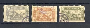 NORWEGEN-SPITZBERGEN =SPIDSBERGEN= 3 x POSTERSTEMPEL 20, 30, 50 öRE GEBRAUCHT SEHR GUTER ZUSTAND - SELTEN - Bild 1 von 2