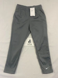 Nike Kids Therma-FIT Open Hem Training Pants Cool Grey Unisex Size M FD3881-065 - Picture 1 of 7